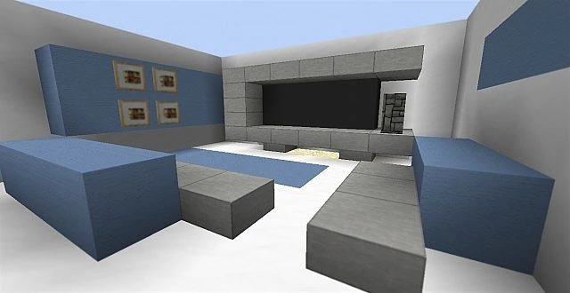 Blue Color Living Room