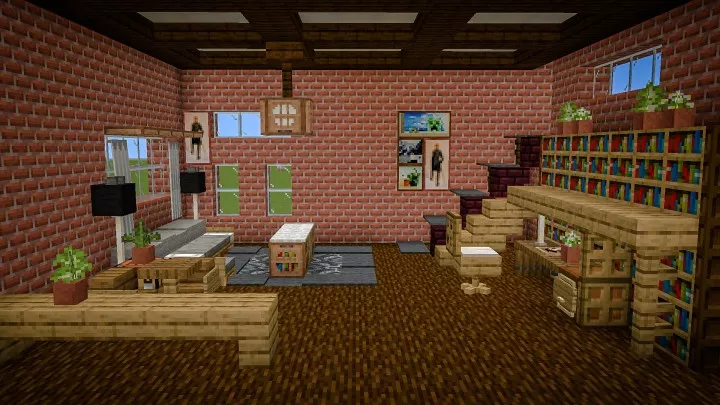 Old Brick Living Room Idea