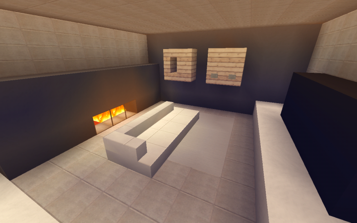 Simple Minecraft Living Room