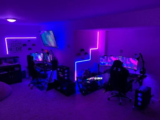 Do Not Disturb Gaming Room Setup For Couples