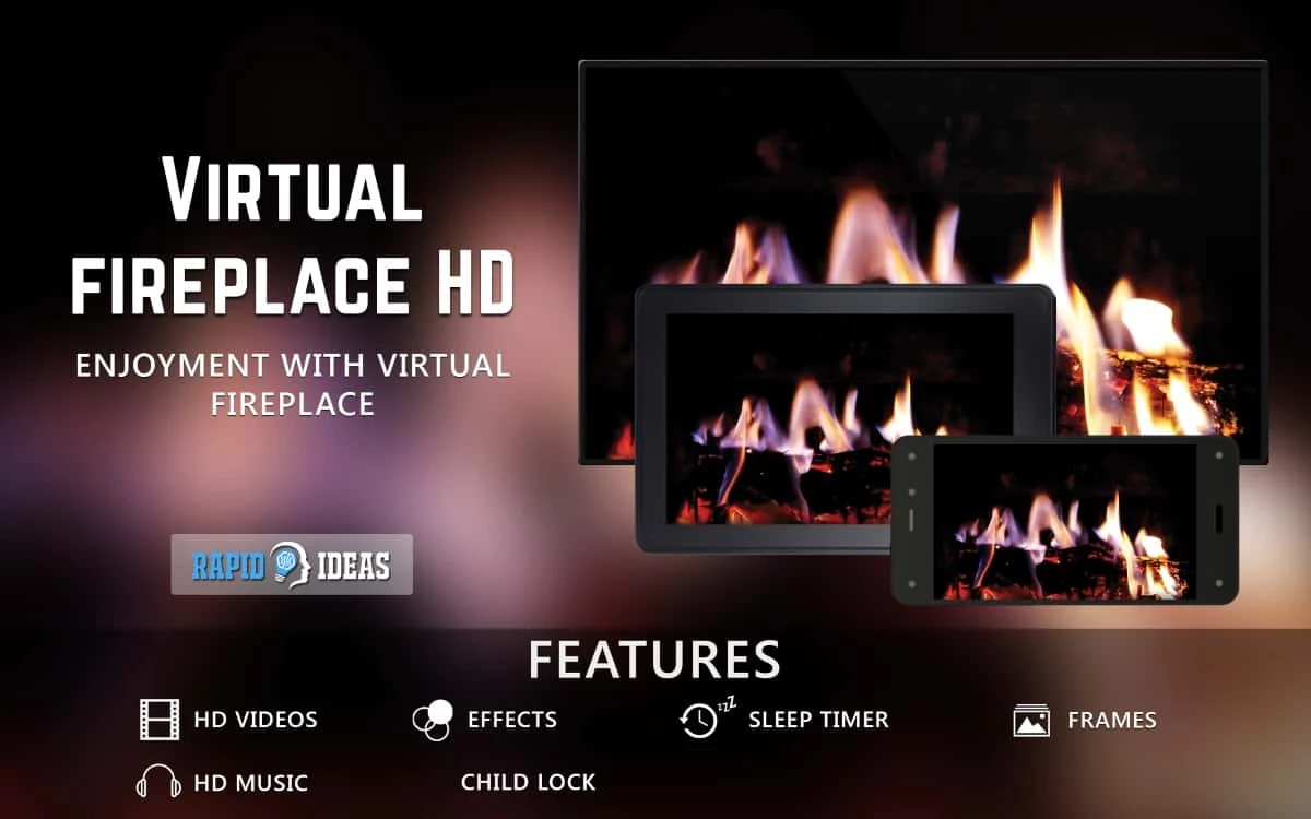 Add A Virtual Fireplace