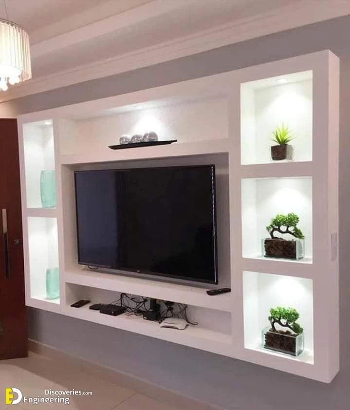 Eco Design Gypsum TV Wall Unit