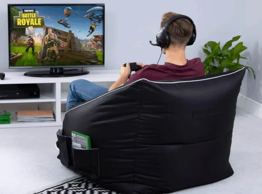Get A Bean Bag Chair And Riser-ed Gaming Space.